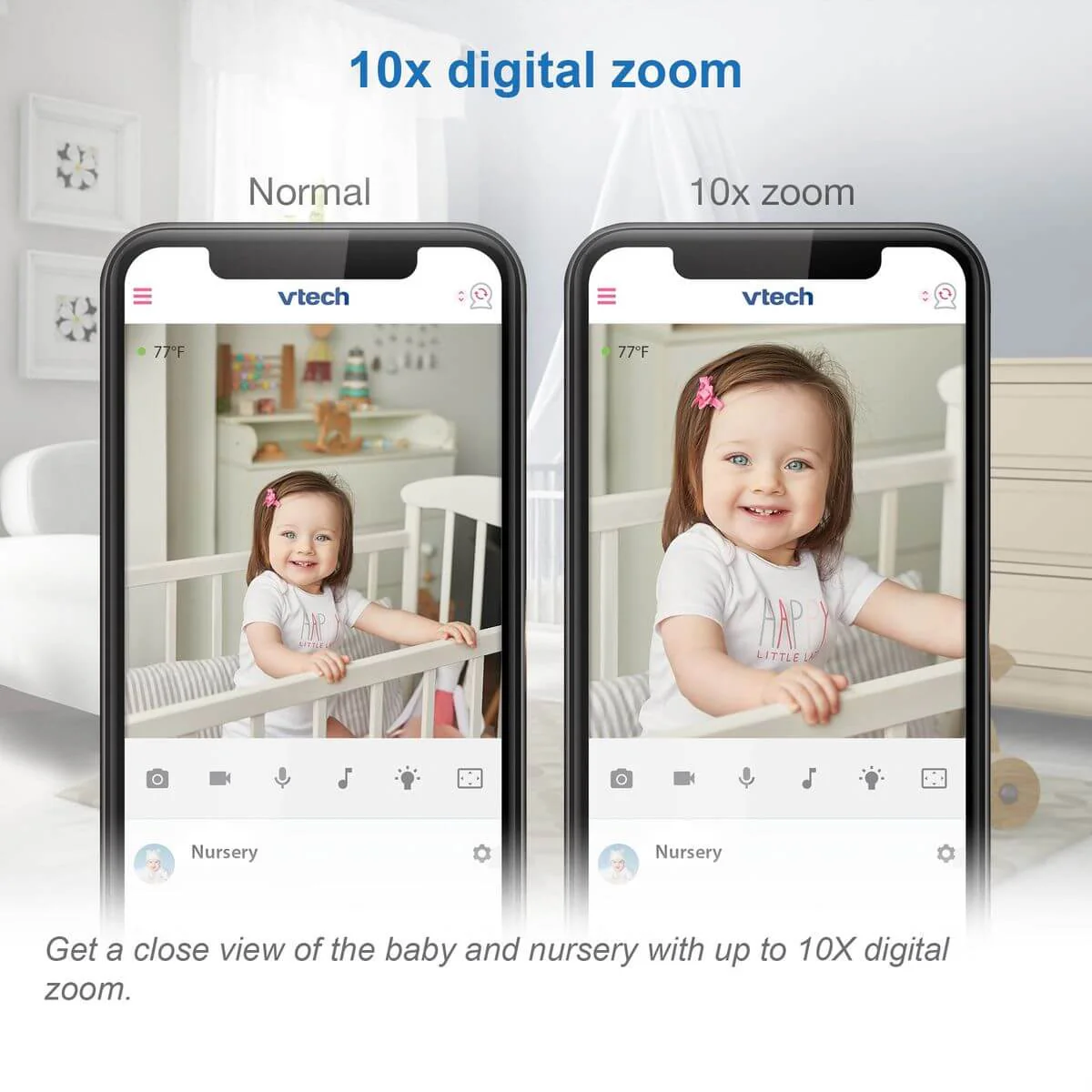 VTech RM9751 Smart Wi-Fi HD Baby Camera - Image 6