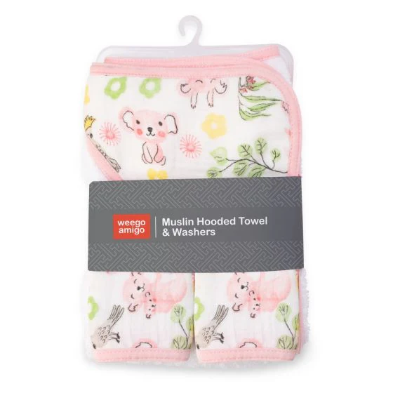 Weegoamigo Hooded Towel + Washers - Image 5