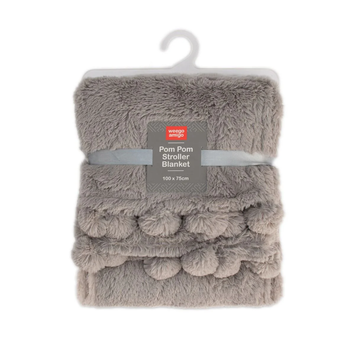 Weegoamigo Plush Pom Pom Blanket
