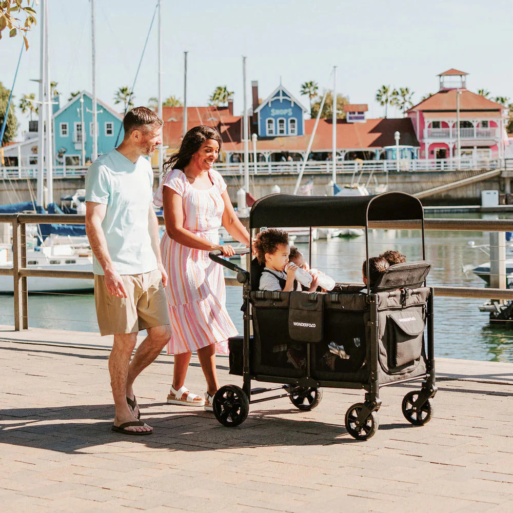 WonderFold W4 Elite Quad Stroller Wagon - Image 3