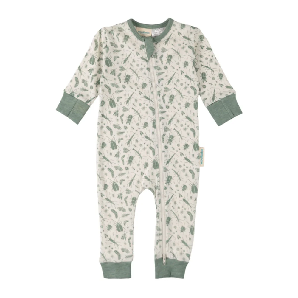 Woolbabe Merino/Organic Cotton Pyjama Suit - Prints - Image 5