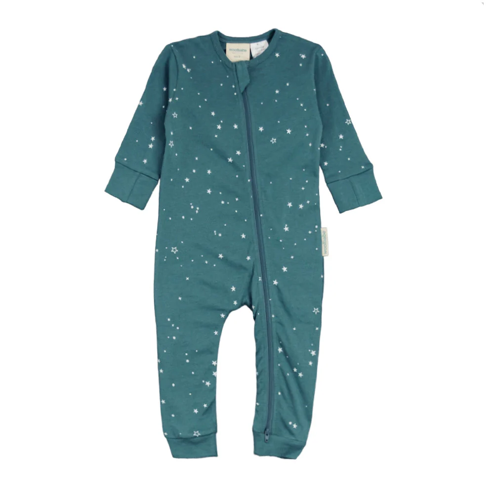 Woolbabe Merino/Organic Cotton Pyjama Suit - Prints - Image 6
