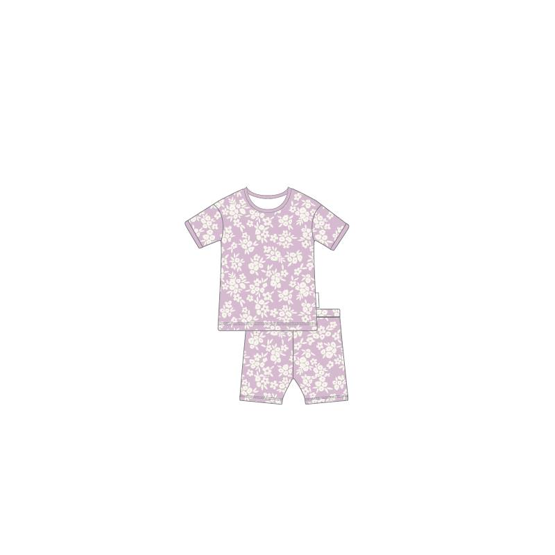 Woolbabe Merino/Organic Cotton Summer Pyjamas - Print - Image 7