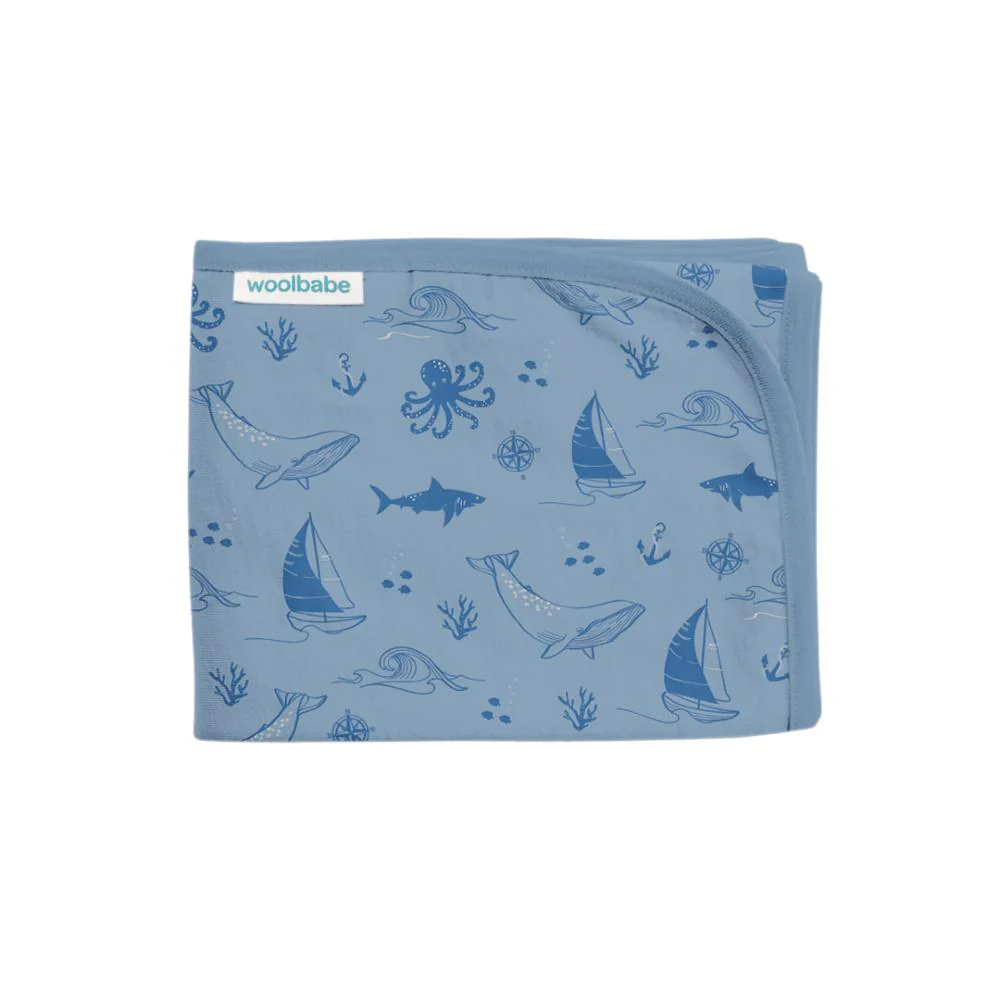 Woolbabe Merino/Organic Cotton Swaddle/Blanket - Image 13
